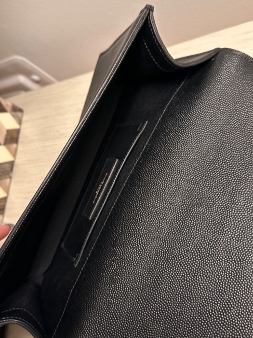 Saint Laurent Kate Clutch - Black - Picture 8 of 12